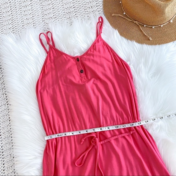 Beach Bunny Swimwear Mini Lace Dress Coral Pink For you Dress Tie Waist Coverup - Picture 13 of 16